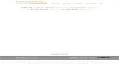 Desktop Screenshot of professionalshowmanagement.com