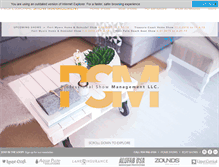 Tablet Screenshot of professionalshowmanagement.com